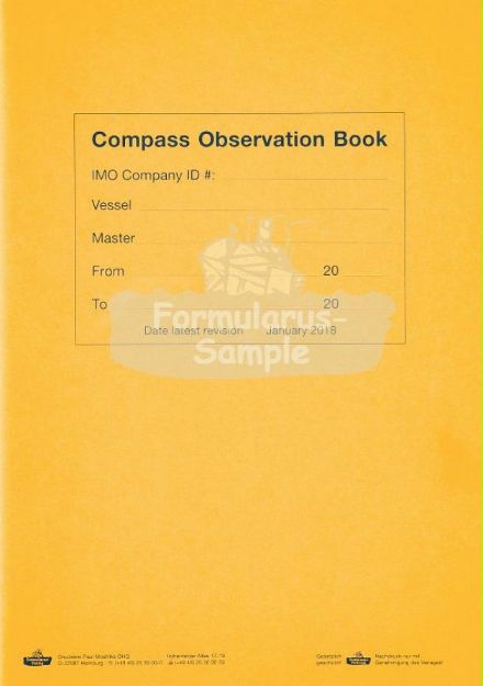 Compass Observation Book - Seatrade 
